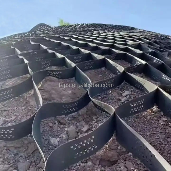 Polyethylene Plastic Geocells Retaining Wall for River Bank Erosion Control