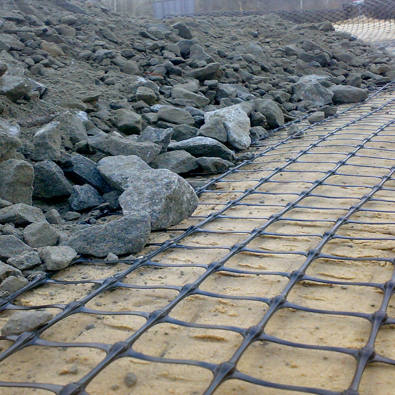 TAPS BX1100 BX1200 Geogrid Producer Polypropylene PP Extruded Biaxial Geogrid for Road Railway Retaining Wall