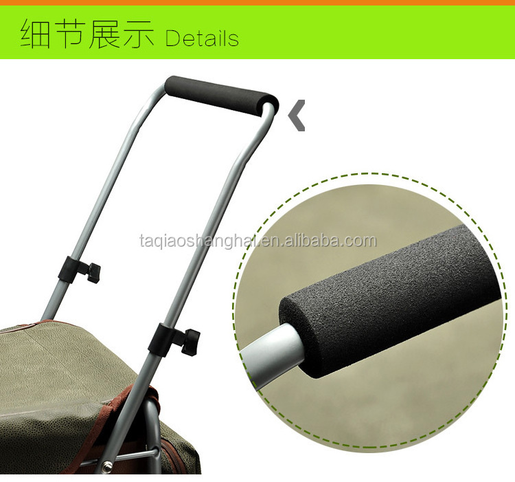 foldable shopping trolley bag universal wheels big capacity bag folding shopping cart