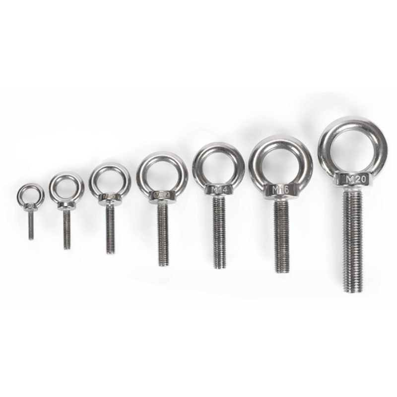 High Quality Lifting Eye Bolt With Nut Din580 582 Stainless Steel Eyebolt Sus304 316 M3 M100