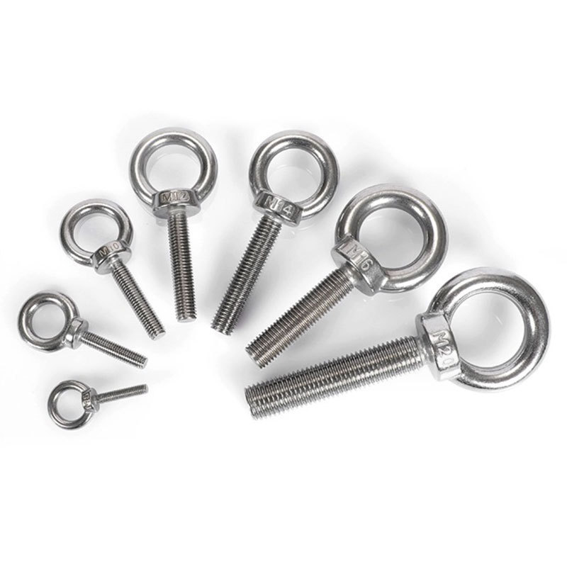 High Quality Lifting Eye Bolt With Nut Din580 582 Stainless Steel Eyebolt Sus304 316 M3 M100