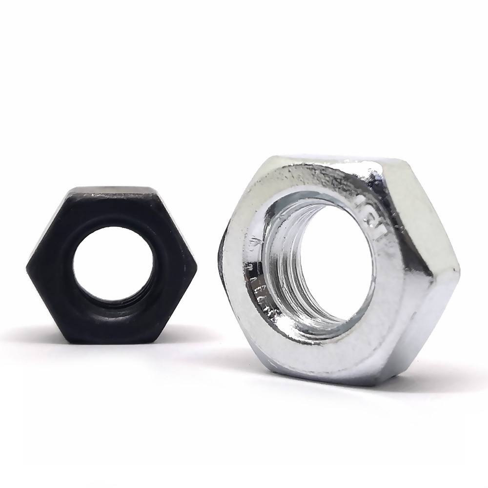 High Strength Black Galvanized M3 M6 M8 M10 Unf Unc Inch Grade 8.8 4.8 10.9 Stainless Carbon Steel Self Locking Hex Thin Nut