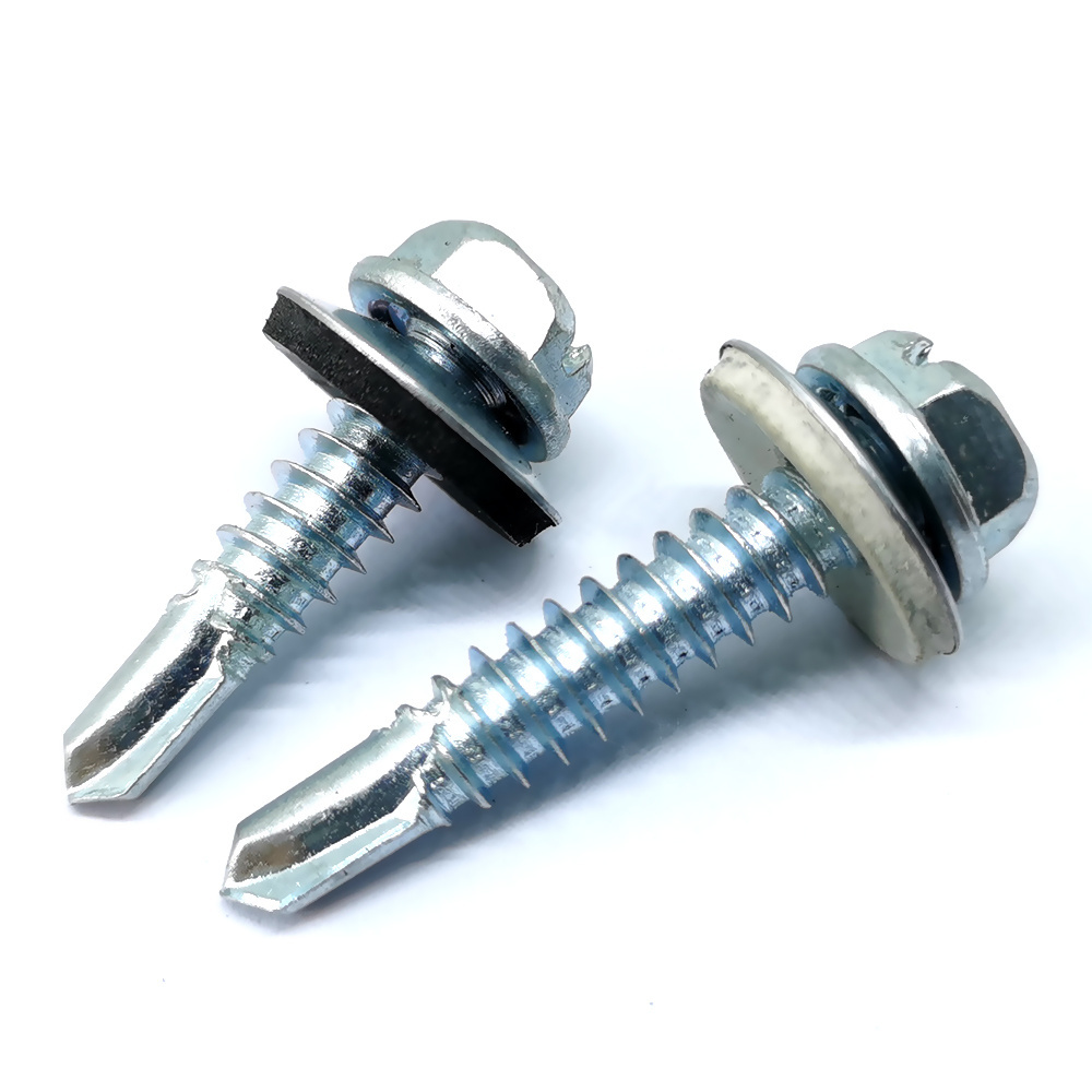 Drilling Hex Head Self Tapping Self-Drilling Roofing Screw With Washer