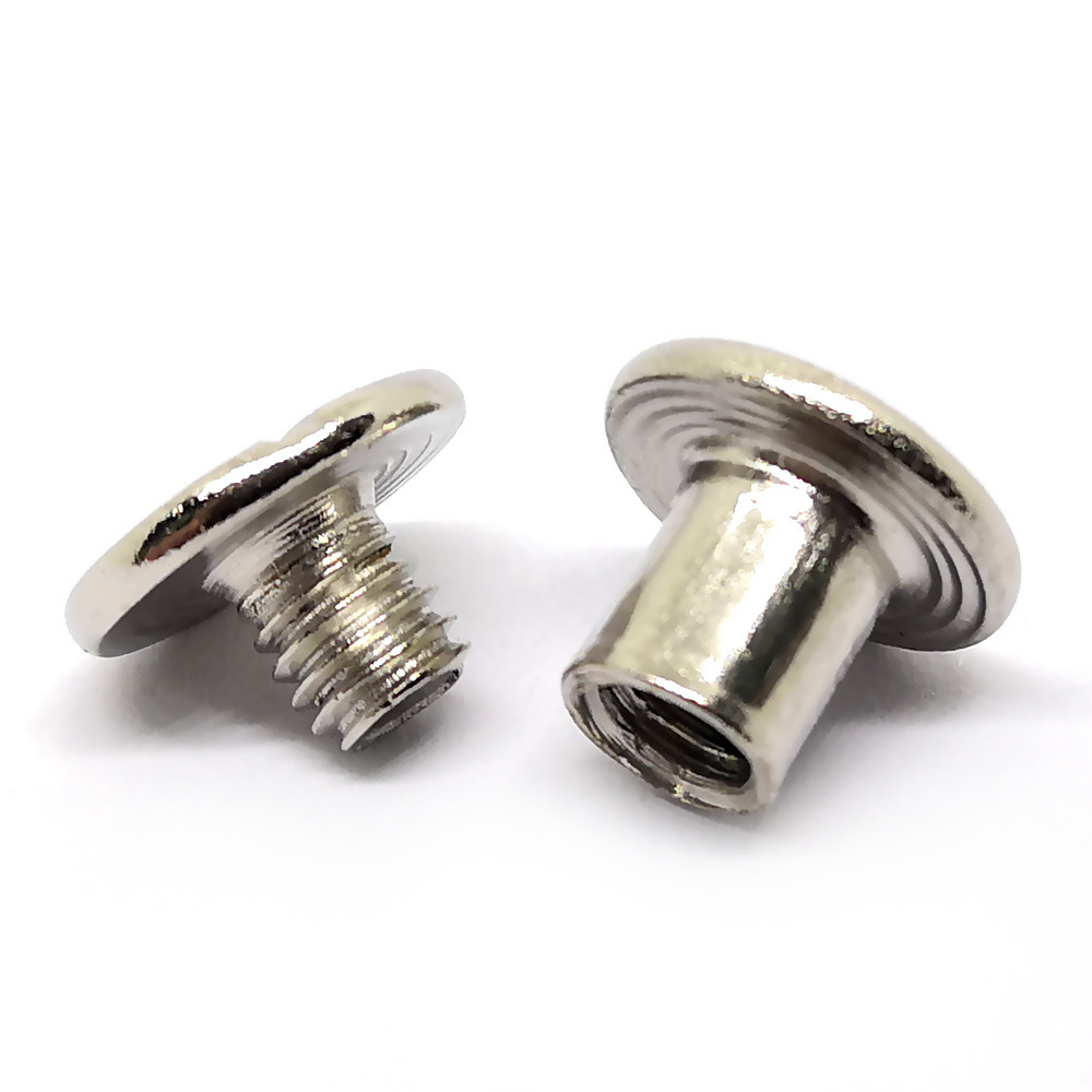 Hot Selling M2 M3 M4 M5 M6 Belt Male Female Aluminum Brass Binding Bolt Tapping Drywall Stainless Steel Chicago Screws