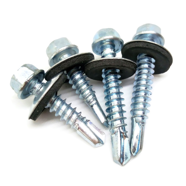 Hex head self drilling screw with EPDM washer / flange head DIN7504K ROOFING SCREW