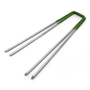 Hot Selling Galvanized Landscape Staples U Type Pin Nail Wire Steel Pegs Sod Staples For Garden