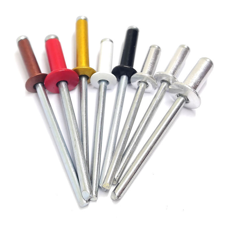 High Quality Factory Prices Wholesale Colored Remaches Pop Dome Head Open End Aluminum Blind Pop Rivets