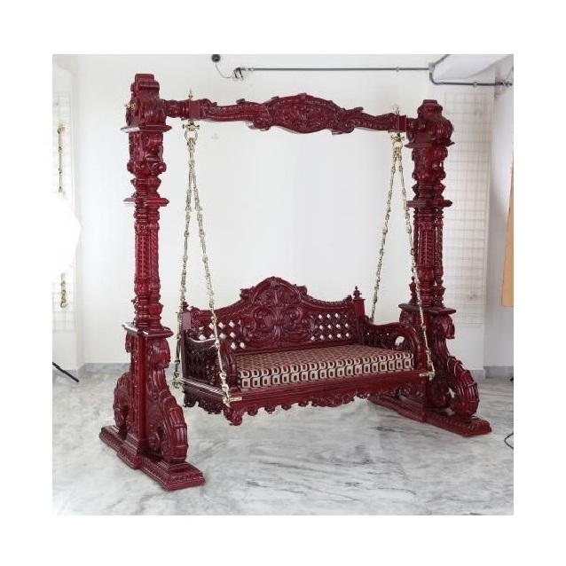 Indian Royal Rajasthan style vintage High Quality Wooden Swing Modern Wooden Swing Designs