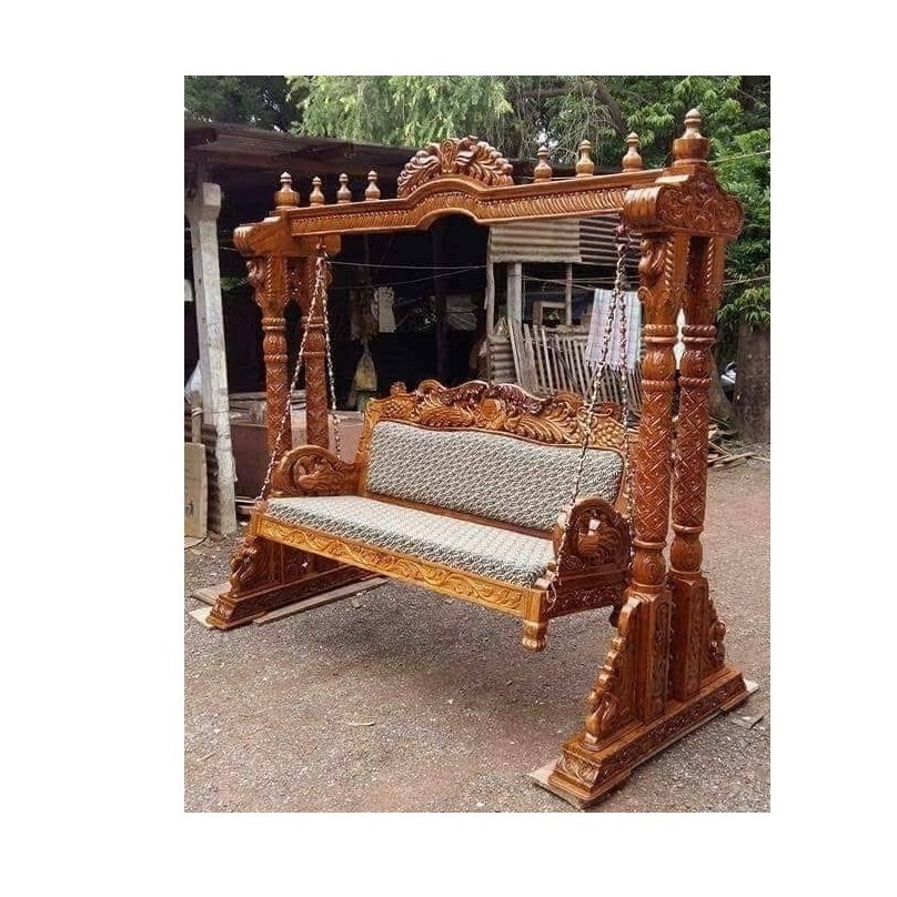 Indian Royal Rajasthan style vintage High Quality Wooden Swing Modern Wooden Swing Designs