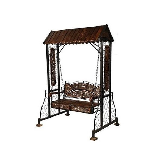 Iron 2 Seater Swing Jhula for Adult Indoor Metal Swing for Adult for Home & Garden Porch Balcony 2 Seater