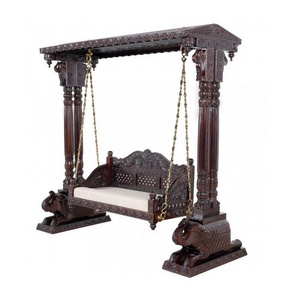 beautiful Wooden Sankheda Swings Indoor Customized Manufacturer Wholesale wooden swing