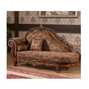 Teak Wooden Sofa Couch for Living Room & Upholstered Covered Or Beautiful Hand Carving Decoration