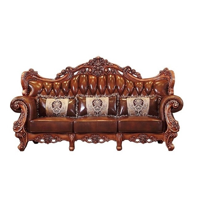 customized Luxury Sofa Set Carving Frame Royal Furniture Couch Fabric Sofa for home living room furniture