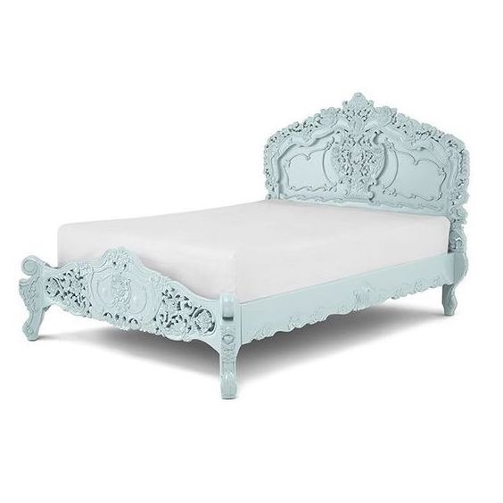 European classical wood carving bed adult princess bedroom solid wood bed