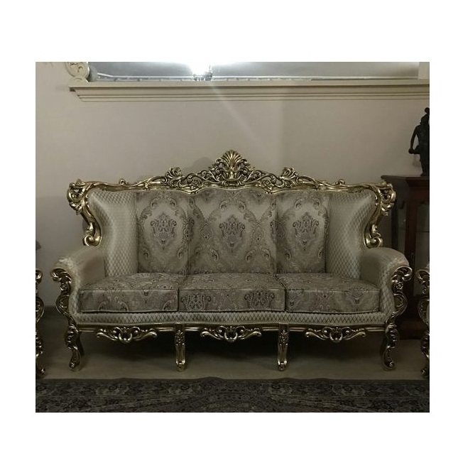 customized Luxury Sofa Set Carving Frame Royal Furniture Couch Fabric Sofa for home living room furniture