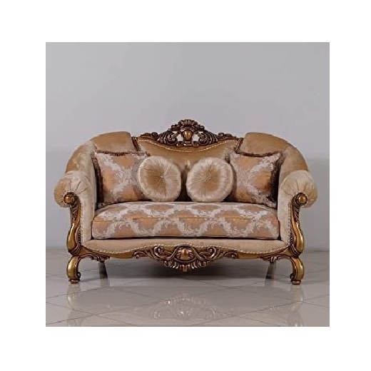 Grand and Elegant Golden palace 3seater sofa in refined beige Italian fabric