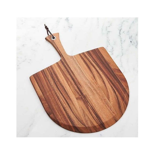 Pizza Solid Walnut Wood Pizza Chopping Board with Handle for Meat and Vegetable Chopping