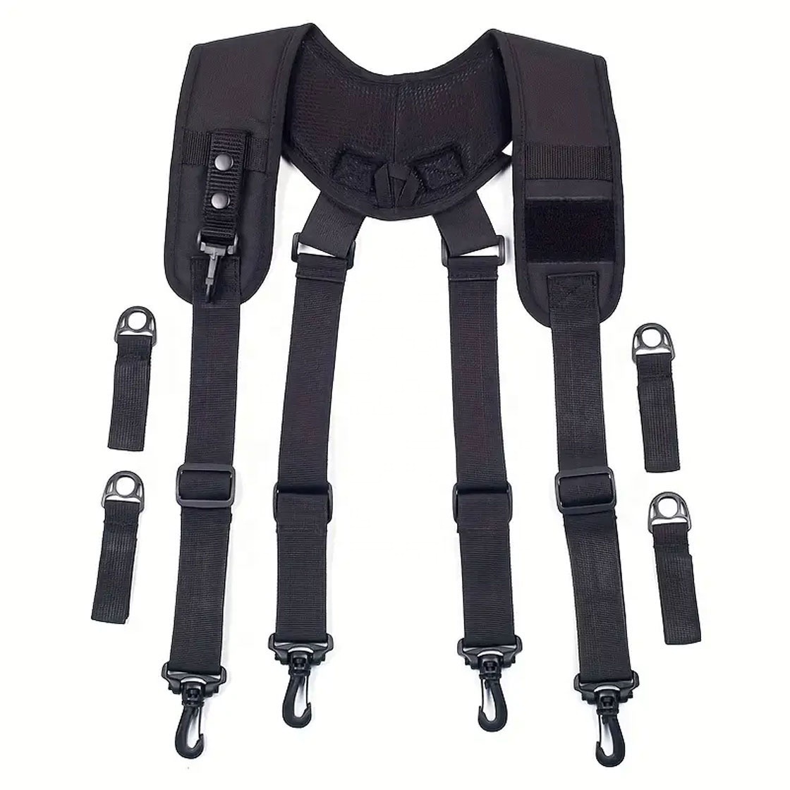 Polyester Tool Vest Carpenters Rig Tool Belt with Suspenders Heavy Duty Rig Tool Belt Bag