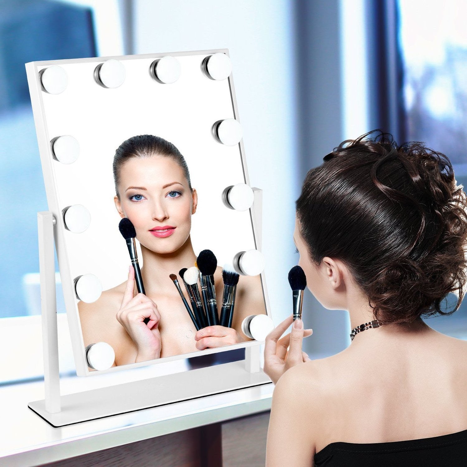 BEAUTME espejo con luz para maquillaje Hollywood LED Makeup Vanity Mirror with light bulbs