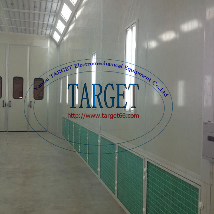 12M Truck Spray Booth Bus Paint Room Polishing Painting with Baking Oven Directly factory TARGET