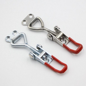 Quick Release Spring Loaded Zinc Plated Adjustable Toggle Pull Latch Catch Hasp Clamp with Lock Eye