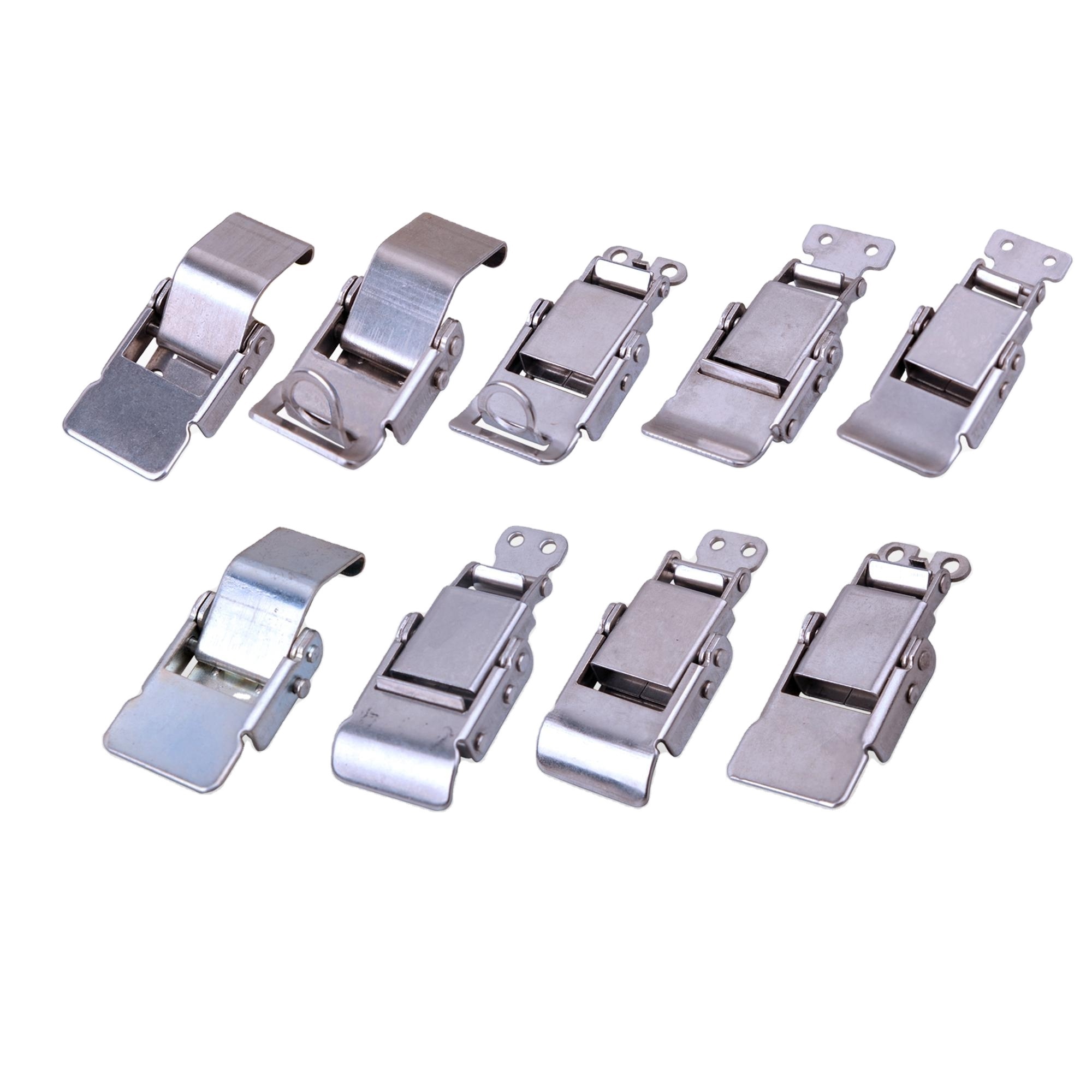 Stainless Steel Spring Loaded Safety Snap Lock Adjustable Toggle Catch Clamp Draw Latch for Case Box Door Cabinet