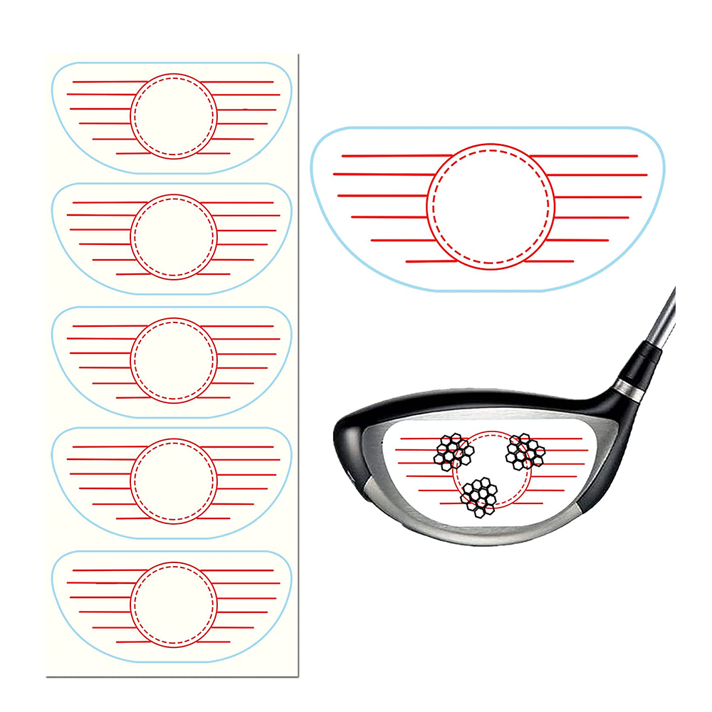 Golf Club Impact Stickers Useful Training Aid Improve Ball Striking Golf Driver Impact Labels