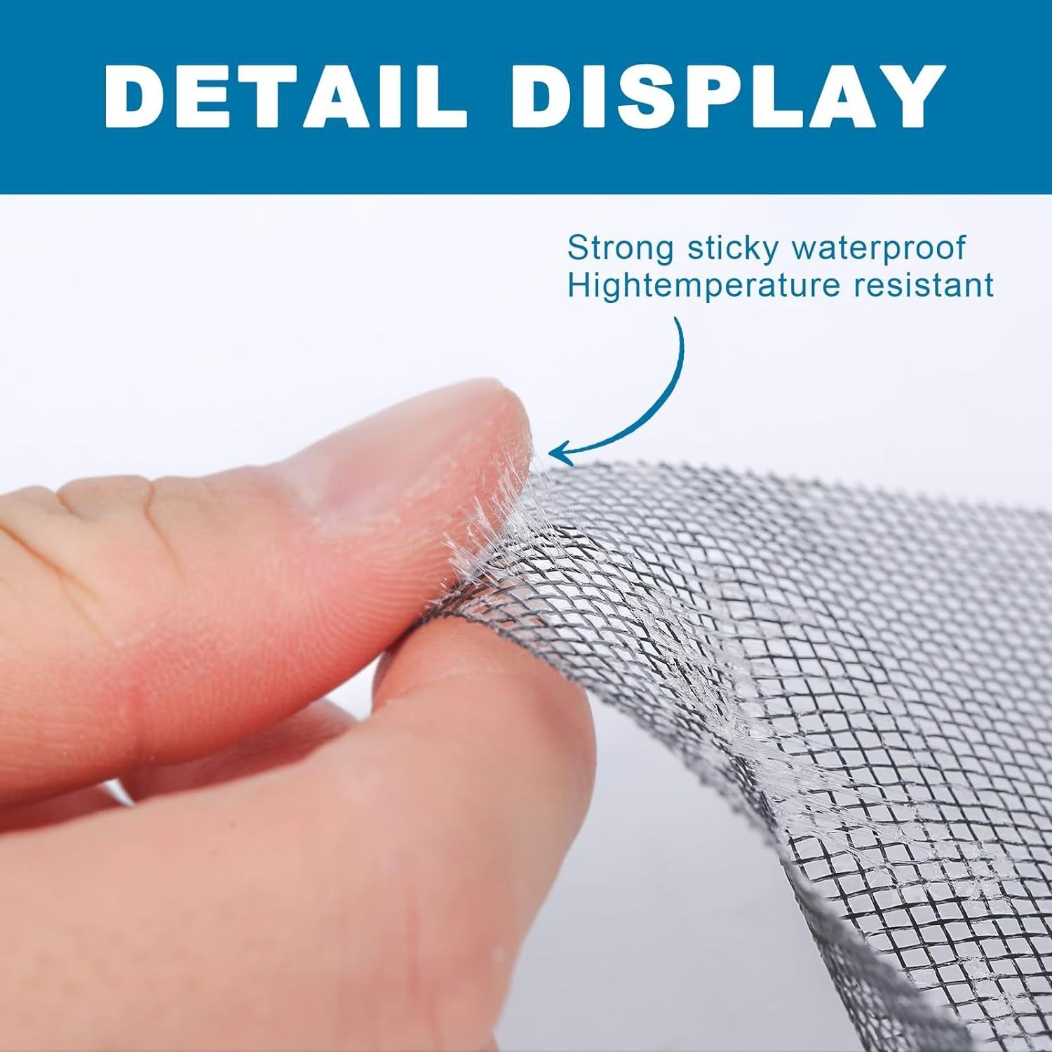 Fiberglass Covering Mesh Patch Adhesive Window Screen Repair Kit Waterproof Screen Repair Replacement Patch