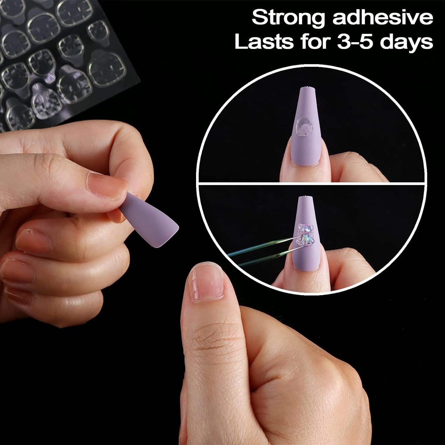 Double-Sided Nail Jelly Sticker Super Sticky Gel Nail Glue Stickers