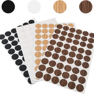 Screw Holes Cover Stickers Self Adhesive Wooden Furniture Cabinet Hole Cover Sticker for Wood Furniture