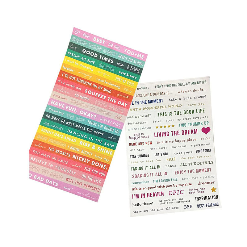 Motivational Quote Stickers DIY Phrase Word Stickers for Scrapbook Planners Notebook Collage Album Stickers for Teens Adults