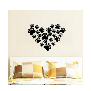 Self Adhesive packaging Dog Paw Print Stickers and Dog Bones Stickers Decorations Wall Floor Windows Decal Sticker for Kids Room