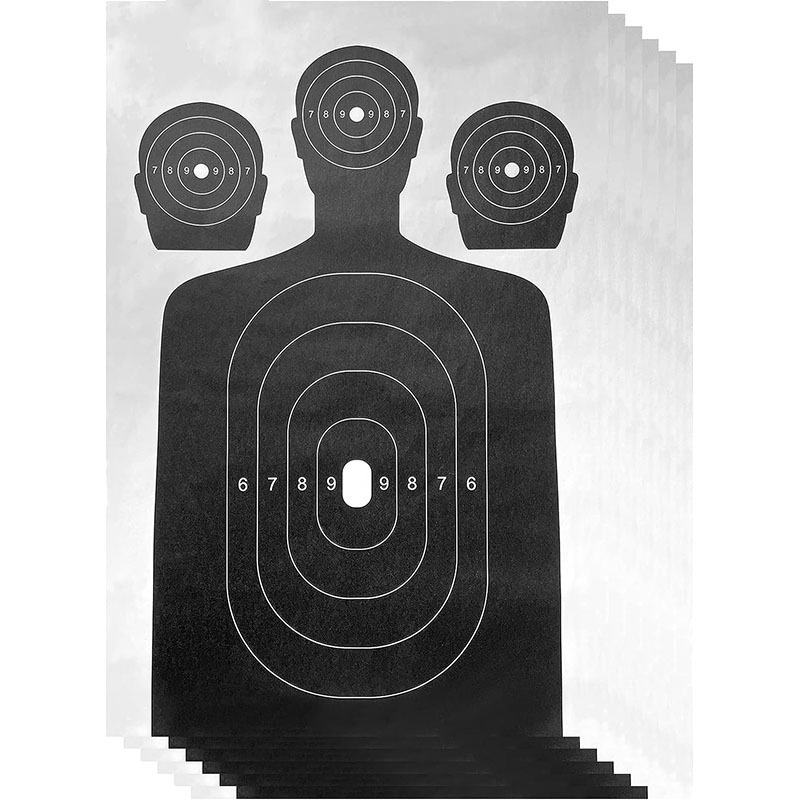 Paper Shooting Targets Silhouette Cardboard Targets for Shooting Torso Paper Targets Highly Visible Instant Feedback