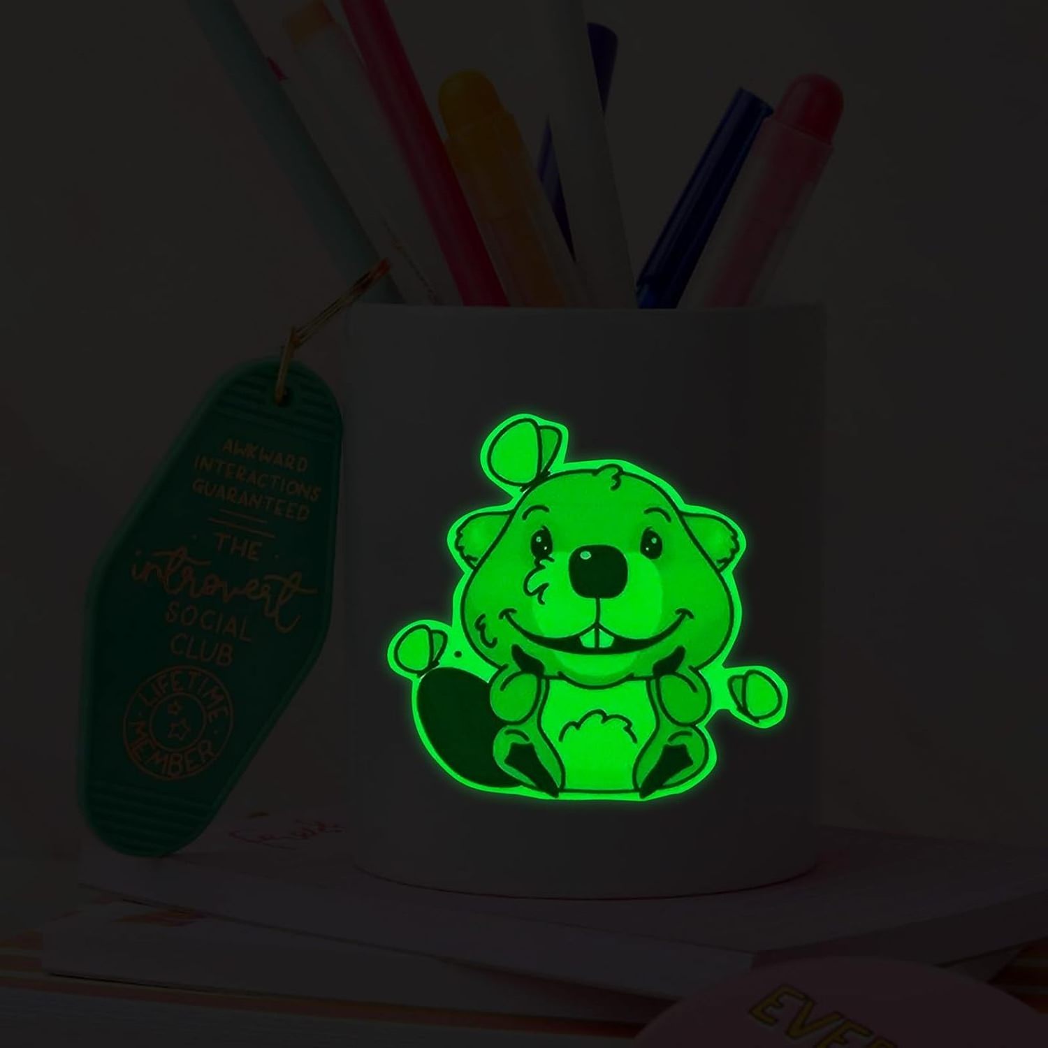 Glow in the Dark Printable Sticker Paper for Printer Adhesive Luminous Paper Sticker for Decoration