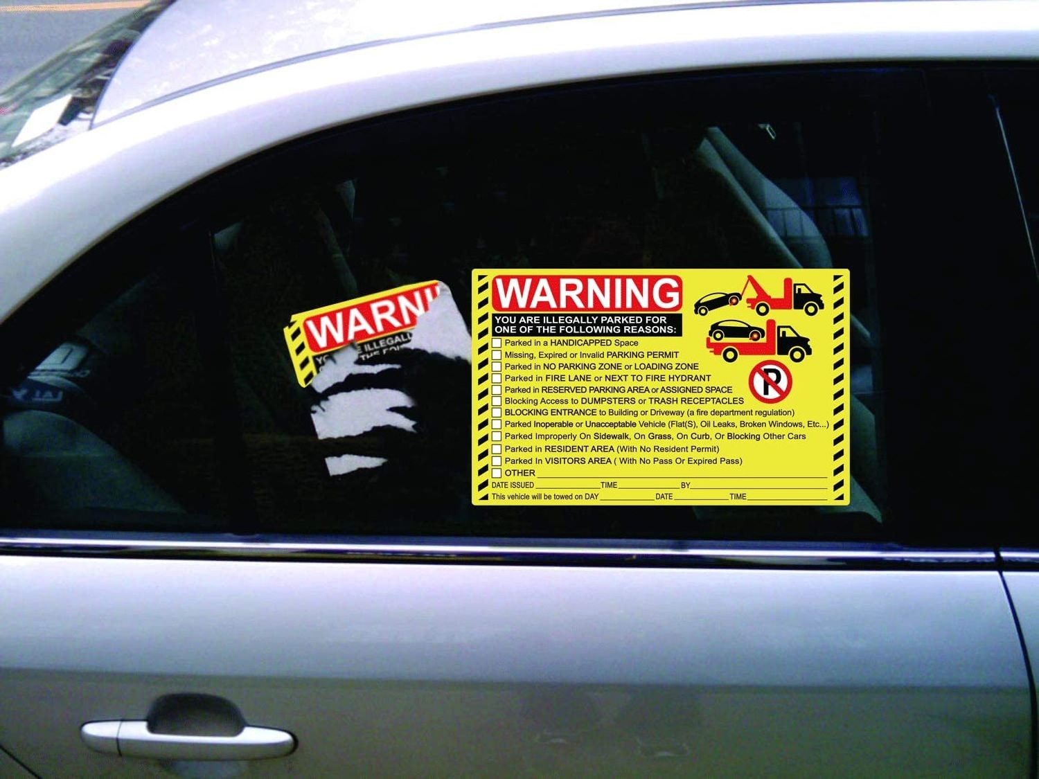 parking Violation Stickers Hard to Remove Bad Parking Stickers - Super Sticky Parking Violation Tickets