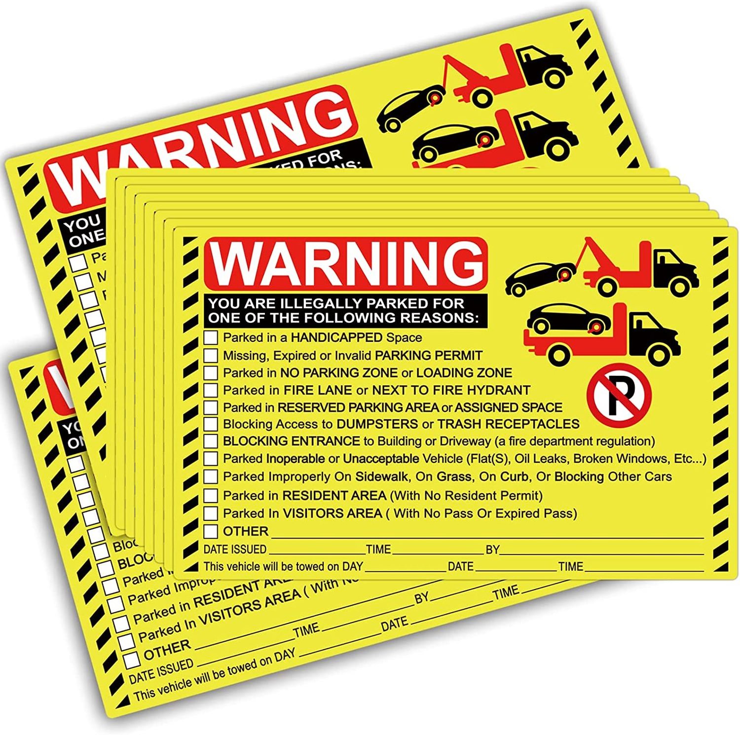 parking Violation Stickers Hard to Remove Bad Parking Stickers - Super Sticky Parking Violation Tickets