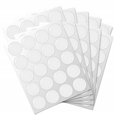 Clear round epoxy resin sticker clear dome PU STICKER polyurethane dome stickers