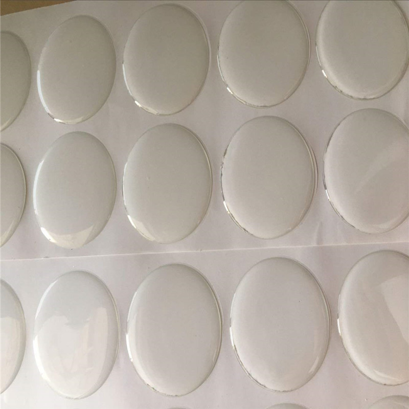 Clear round epoxy resin sticker clear dome PU STICKER polyurethane dome stickers