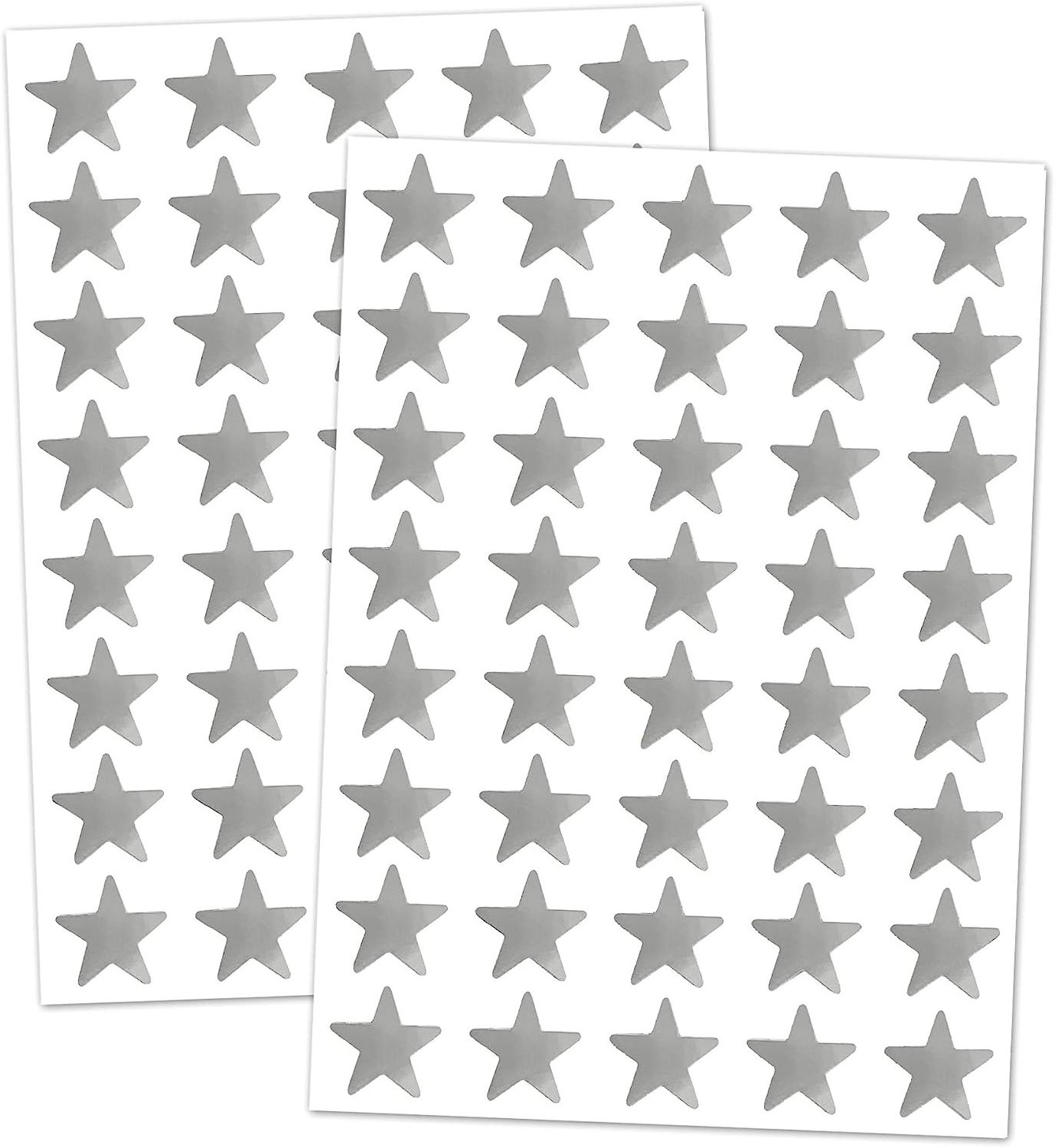 Silver Foil Star Metallic Stickers  for Kids Reward Gold Star Stickers for School Teacher Home Supplies Student Planner