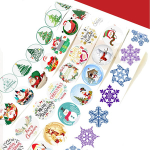 Christmas Holiday Stickers Party Favors Santa Christmas Tree Snowflake Snowman and Merry Christmas Stickers for Party Favor