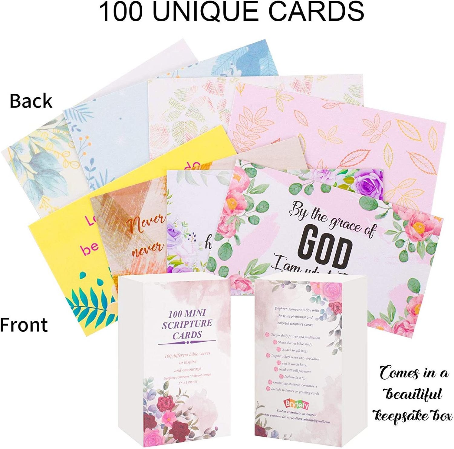 Christian Bible Verse Sticker with Full Scripture Bible Prayer Inspirational Cards Religious Prayer for Gifts