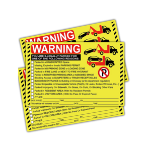 parking Violation Stickers Hard to Remove Bad Parking Stickers - Super Sticky Parking Violation Tickets