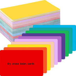 Colored Blank Index Cards To Do List Dry Erase Blank Flash Cards Reusable School Note Card