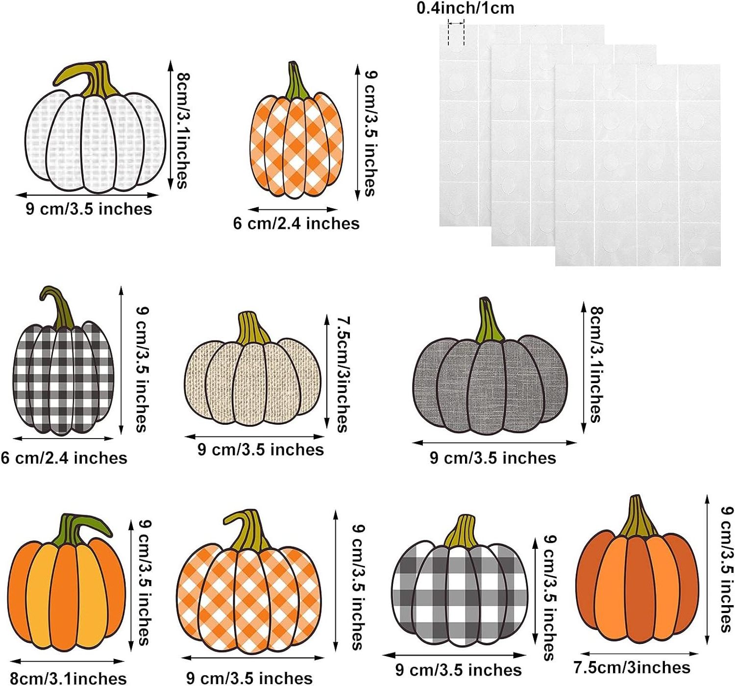 Pumpkin Classroom Bulletin Board Decors Cutouts Thanksgiving Fall Autumn Pumpkins Bulletin Board Accents with Glue Point Dots