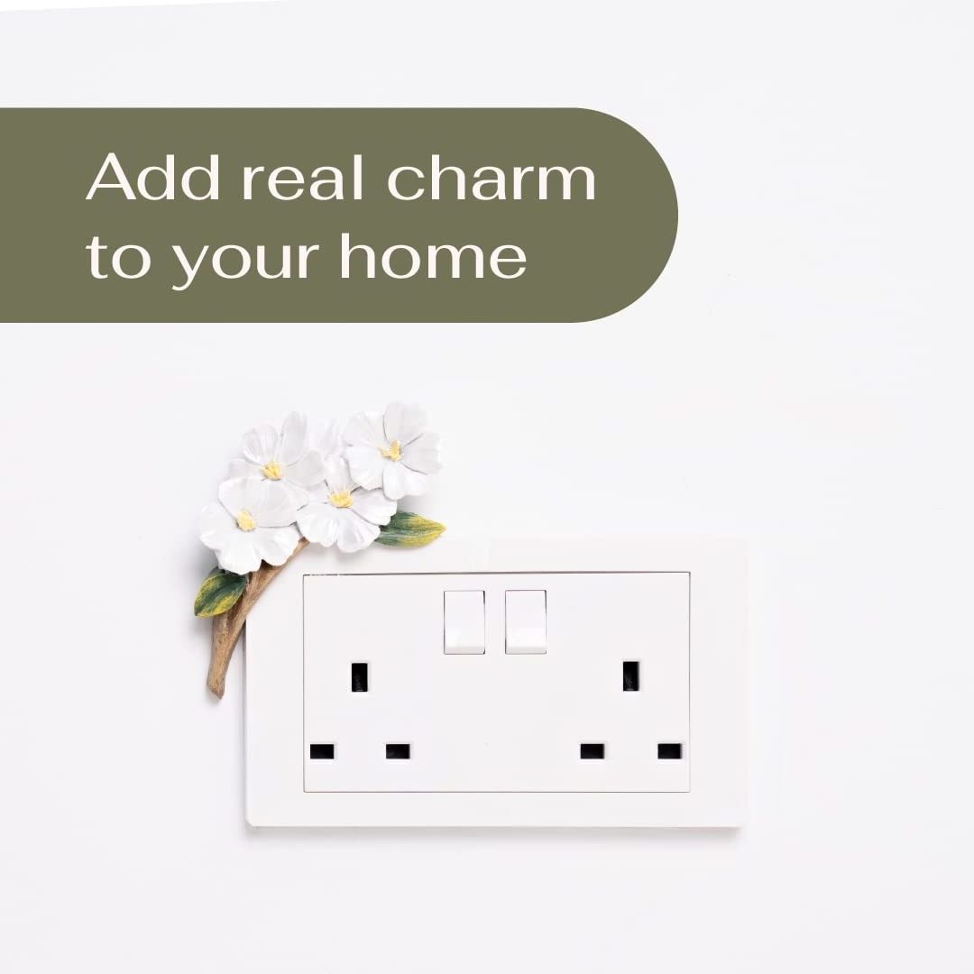 Light Switch Wall Plate Cover Self Adhesives Removable Wall Decal for Home Bedroom  Living Room