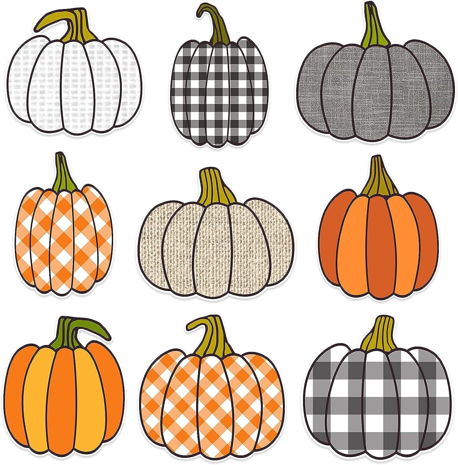 Pumpkin Classroom Bulletin Board Decors Cutouts Thanksgiving Fall Autumn Pumpkins Bulletin Board Accents with Glue Point Dots