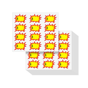 Adhesive Large Sale Sticker Starburst Garage Sale Price Stickers Yard Sale Pricing Stickers Removable Price Labels Signs Yellow