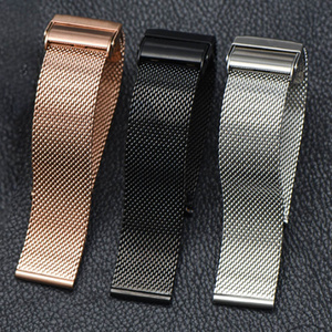 20mm 18mm Stainless Steel Mesh Strap Logo Engraved Watch Part Watch Band