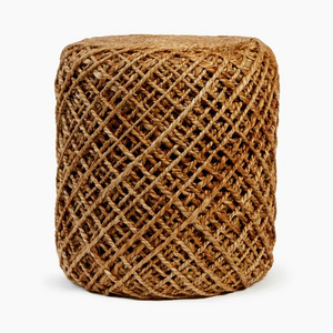 COTTON DYED COLOUR HANDMADE COTTON FABRIC KNITTED POUF OTTOMAN FOR LIVING ROOMS STOOL AND OTTOMANS EUROPEAN AND AMERICAN STYLE