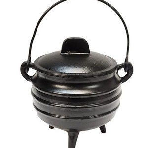 Cast Iron Cauldron with handle & lid ideal for smudging incense burning